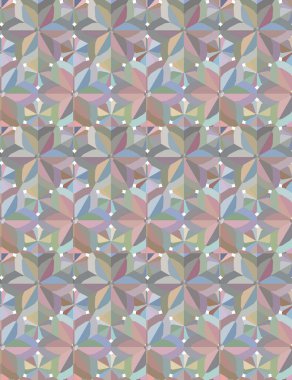 Geometrik şekilli kusursuz desen vektör çizimi