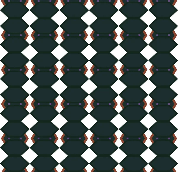 Nahtloses Muster Mit Geometrischen Formen — Stockvektor