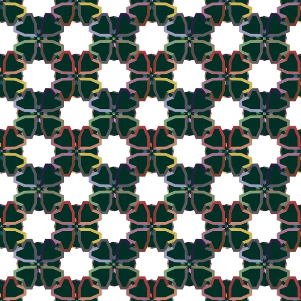 Geometrik şekilli kusursuz desen vektör çizimi