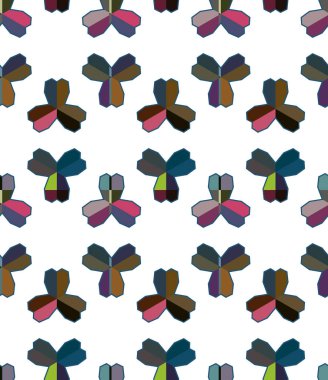 Geometrik şekilli kusursuz desen vektör çizimi