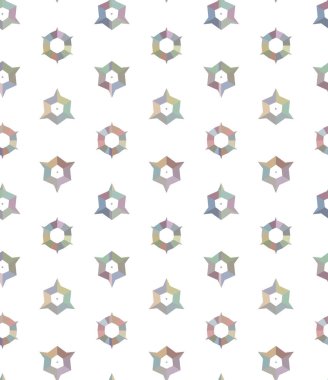 Geometrik şekilli kusursuz desen vektör çizimi