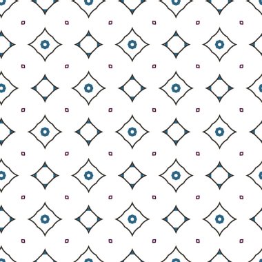 Geometrik şekilli kusursuz desen vektör çizimi