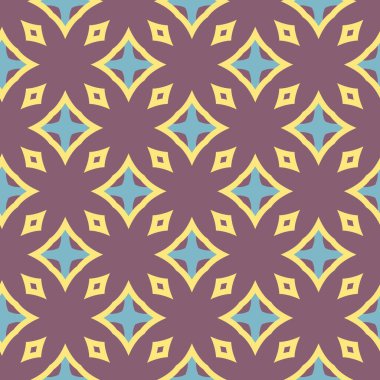 Geometrik şekilli kusursuz desen vektör çizimi