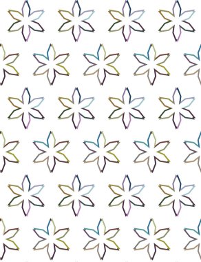 Geometrik şekilli kusursuz desen vektör çizimi