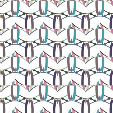 Geometrik şekilli kusursuz desen vektör çizimi