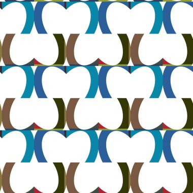 Geometrik şekilli kusursuz desen vektör çizimi