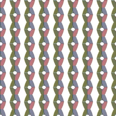 Geometrik şekilli kusursuz desen vektör çizimi