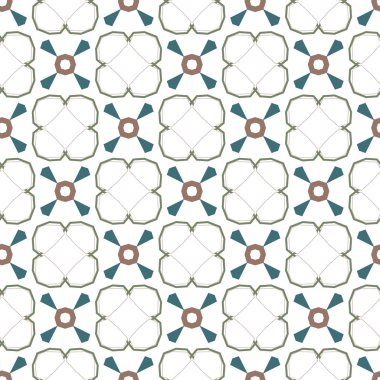 Geometrik şekilli kusursuz desen vektör çizimi