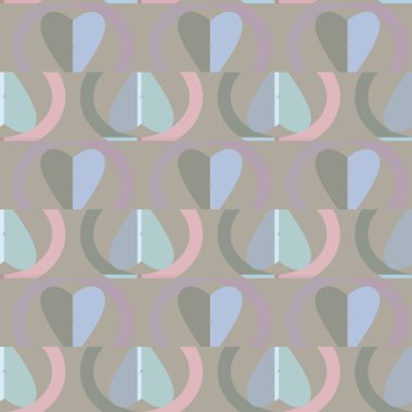 Geometrik şekilli kusursuz desen vektör çizimi