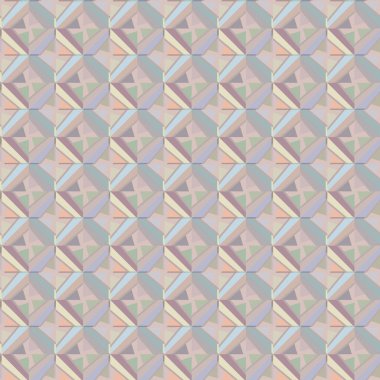 Geometrik şekilli kusursuz desen vektör çizimi