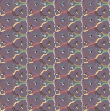 Geometrik şekilli kusursuz desen vektör çizimi