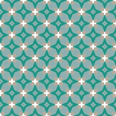 Geometrik şekilli kusursuz desen vektör çizimi