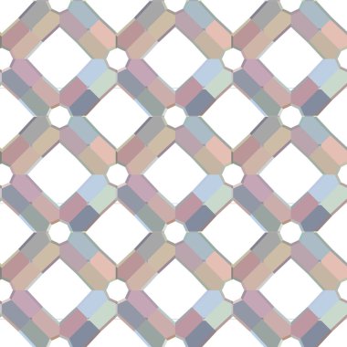 Geometrik şekilli kusursuz desen vektör çizimi