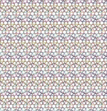 Geometrik şekilli kusursuz desen vektör çizimi