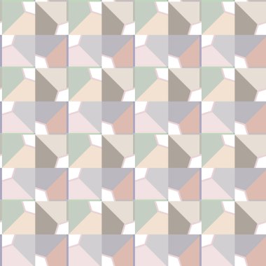Geometrik şekilli kusursuz desen vektör çizimi