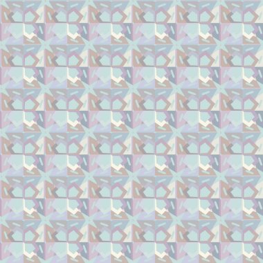 Geometrik şekilli kusursuz desen vektör çizimi