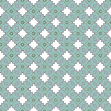 Geometrik şekilli kusursuz desen vektör çizimi