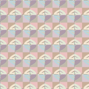 Geometrik şekilli kusursuz desen vektör çizimi