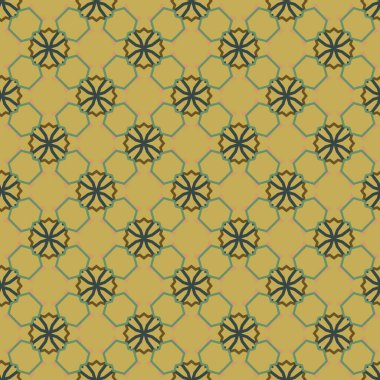 Geometrik şekilli kusursuz desen vektör çizimi