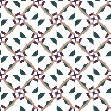 Geometrik şekilli kusursuz desen vektör çizimi