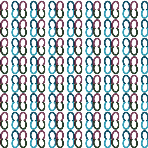 Modello Senza Soluzione Continuità Con Forme Geometriche Illustrazione Vettoriale — Vettoriale Stock