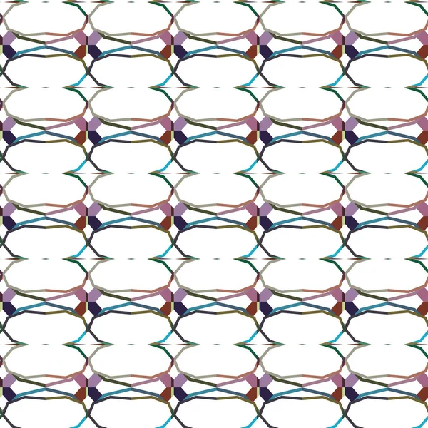 Nahtlose Muster Mit Geometrischen Formen Vektorillustration — Stockvektor