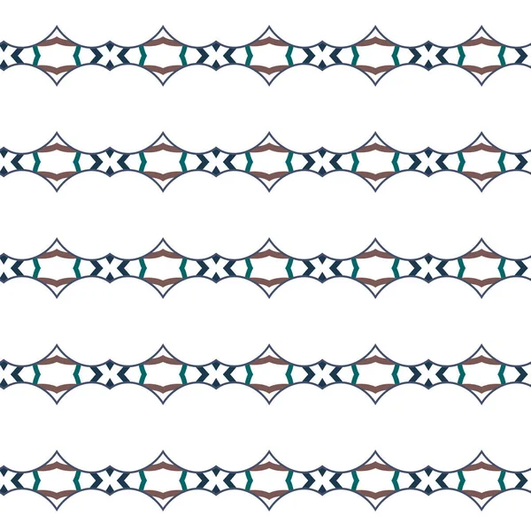 Naadloos Patroon Met Geometrische Vormen Vector Illustratie — Stockvector