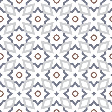 Geometrik şekilli kusursuz desen vektör çizimi