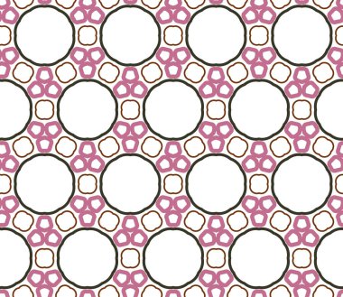 Geometrik şekilli kusursuz desen vektör çizimi