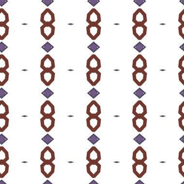 Geometrik şekilli kusursuz desen vektör çizimi