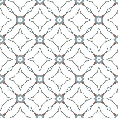 Geometrik şekilli kusursuz desen vektör çizimi