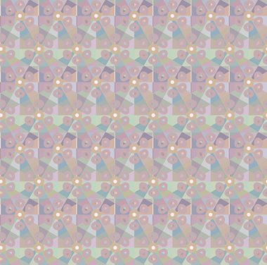 Geometrik şekilli kusursuz desen vektör çizimi