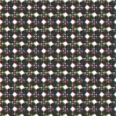 Geometrik şekilli kusursuz desen vektör çizimi