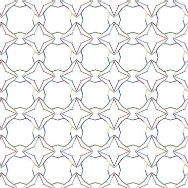 Geometrik şekilli kusursuz desen vektör çizimi