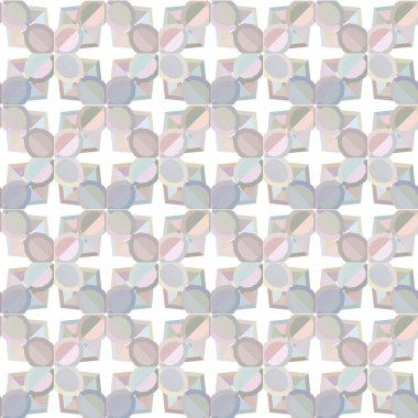 Geometrik şekilli kusursuz desen vektör çizimi