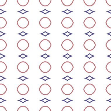Geometrik şekilli kusursuz desen vektör çizimi