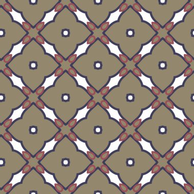 Geometrik şekilli kusursuz desen vektör çizimi