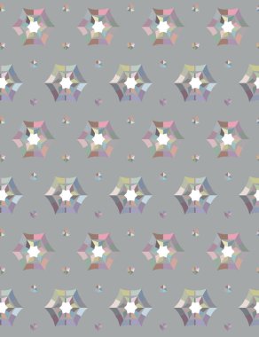 Geometrik şekilli kusursuz desen vektör çizimi