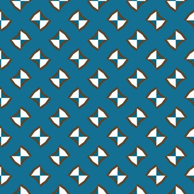 Geometrik şekilli kusursuz desen vektör çizimi