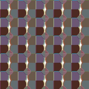 Geometrik şekilli kusursuz desen vektör çizimi