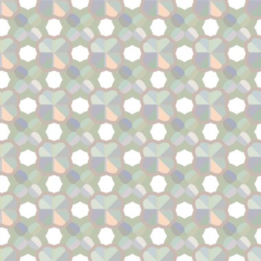 Geometrik şekilli kusursuz desen vektör çizimi