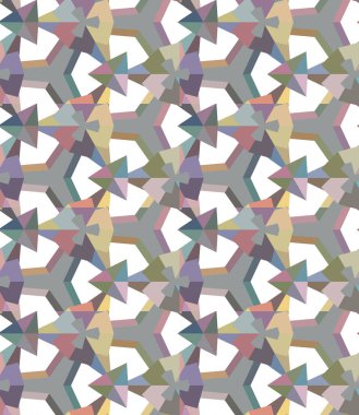 Geometrik şekilli kusursuz desen vektör çizimi