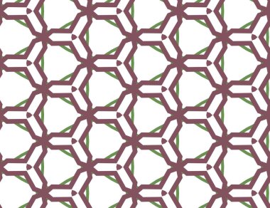 Geometrik şekilli kusursuz desen vektör çizimi