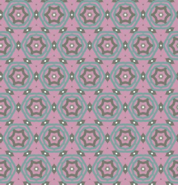 Geometrik şekilli kusursuz desen vektör çizimi
