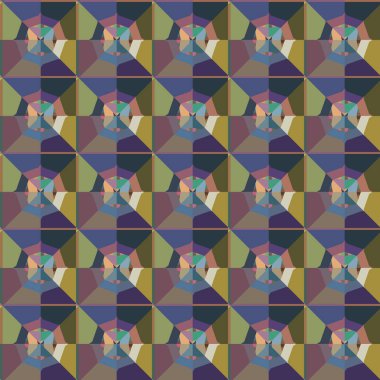 Geometrik şekilli kusursuz desen vektör çizimi