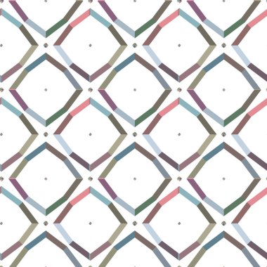 Geometrik şekilli kusursuz desen vektör çizimi