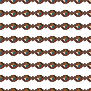 Geometrik şekilli kusursuz desen vektör çizimi