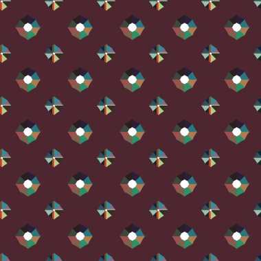 Geometrik şekilli kusursuz desen vektör çizimi