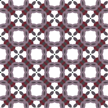 Geometrik şekilli kusursuz desen vektör çizimi