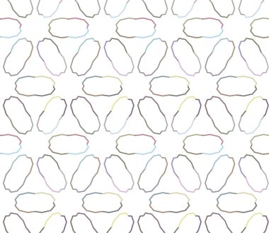 Geometrik şekilli kusursuz desen vektör çizimi